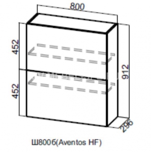 Шкаф навесной (барный) 800 (Aventos HF)