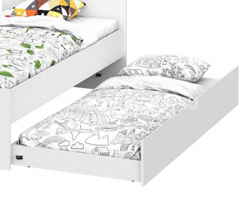 Кровать выкатная Белый текстурный "Токио"