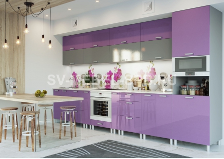 Модульная кухня "Модерн" Фиолетовый