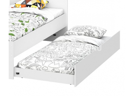 Кровать выкатная Белый текстурный "Токио"